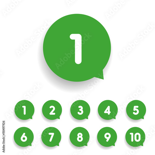 Number set round vector