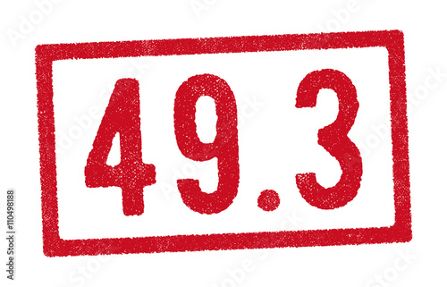 Tampon de l'article 49.3 de la constitution