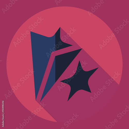 Flat modern design with shadow  Icon theater
