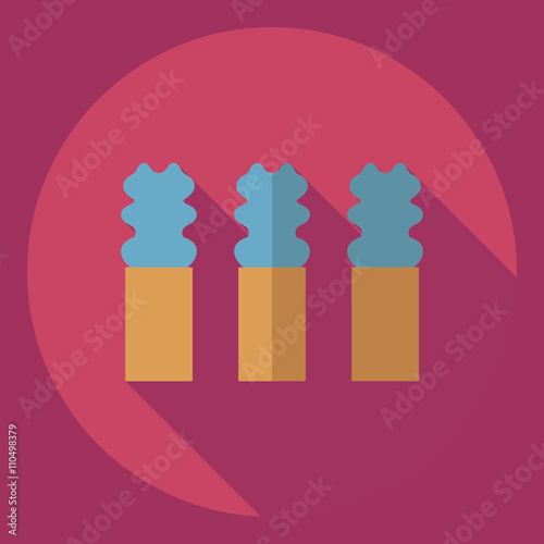 Flat modern design with shadow  Icon theater