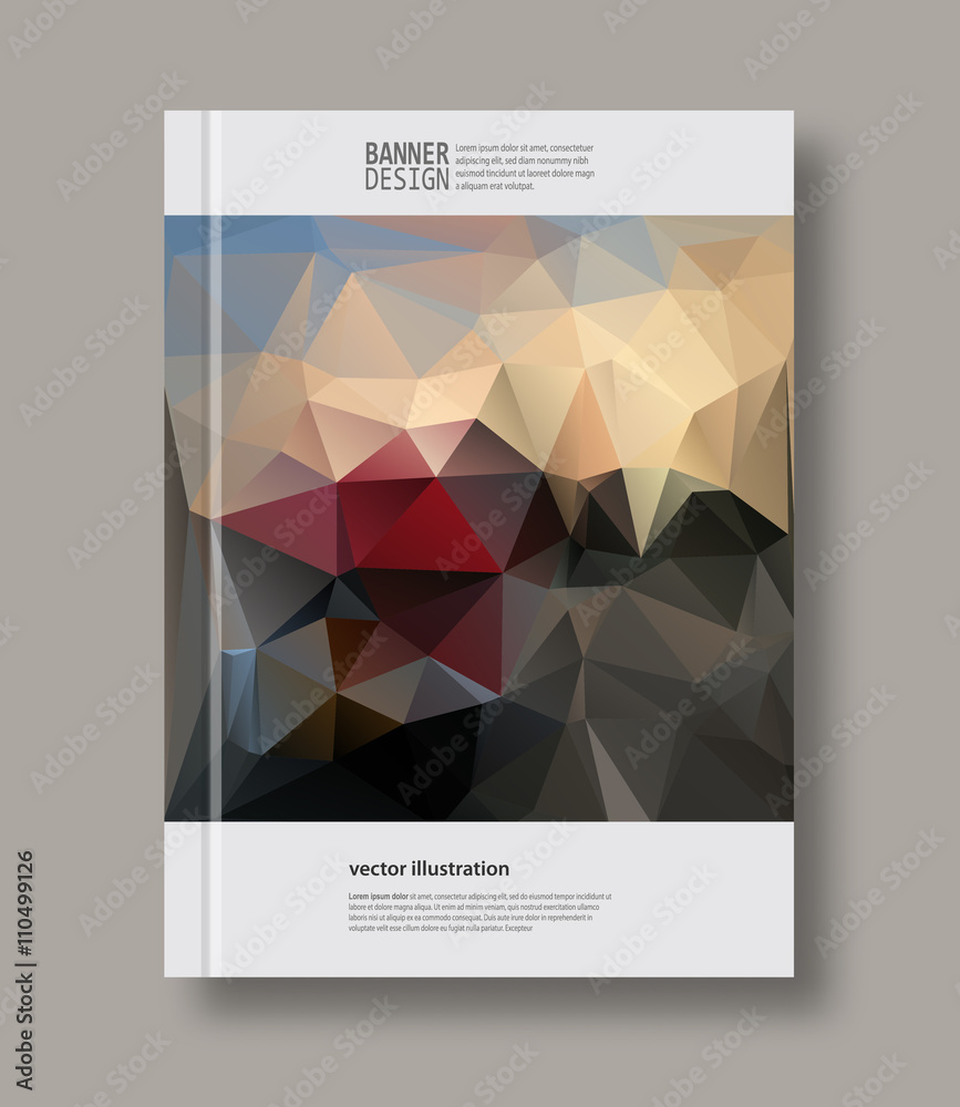 Fototapeta premium Abstract geometric background.