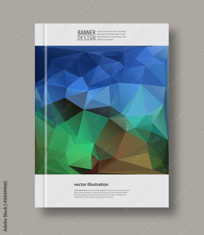 Fototapeta premium Abstract geometric background.