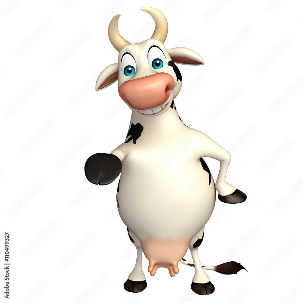 fun Cow funny cartoon character fun Cow funny cartoon character
