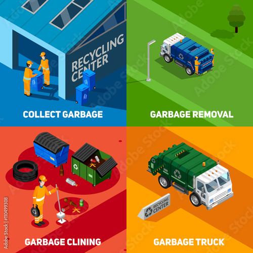 Garbage 2x2 Isometric Design Concept