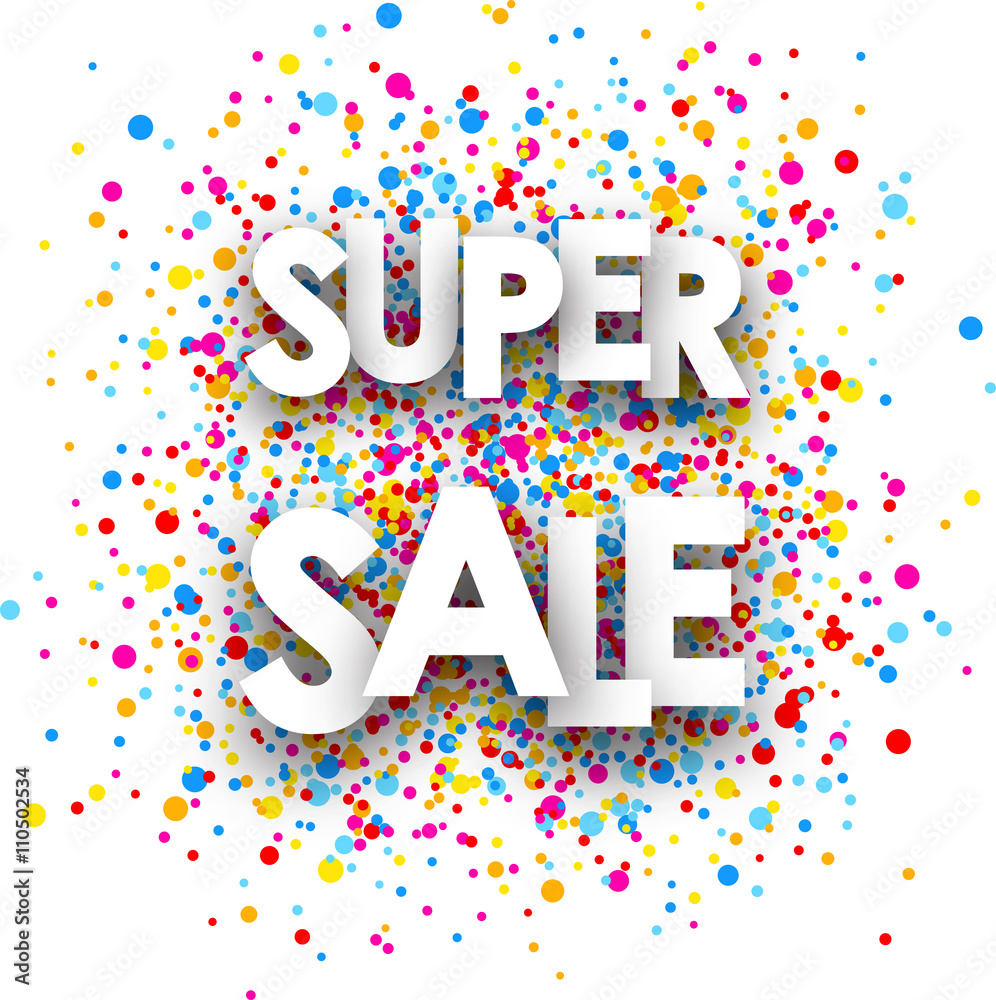 Super sale paper card.