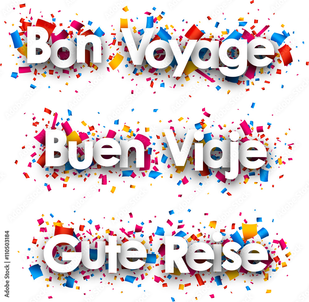 Have a nice trip paper banners. Have a nice trip paper banners.
