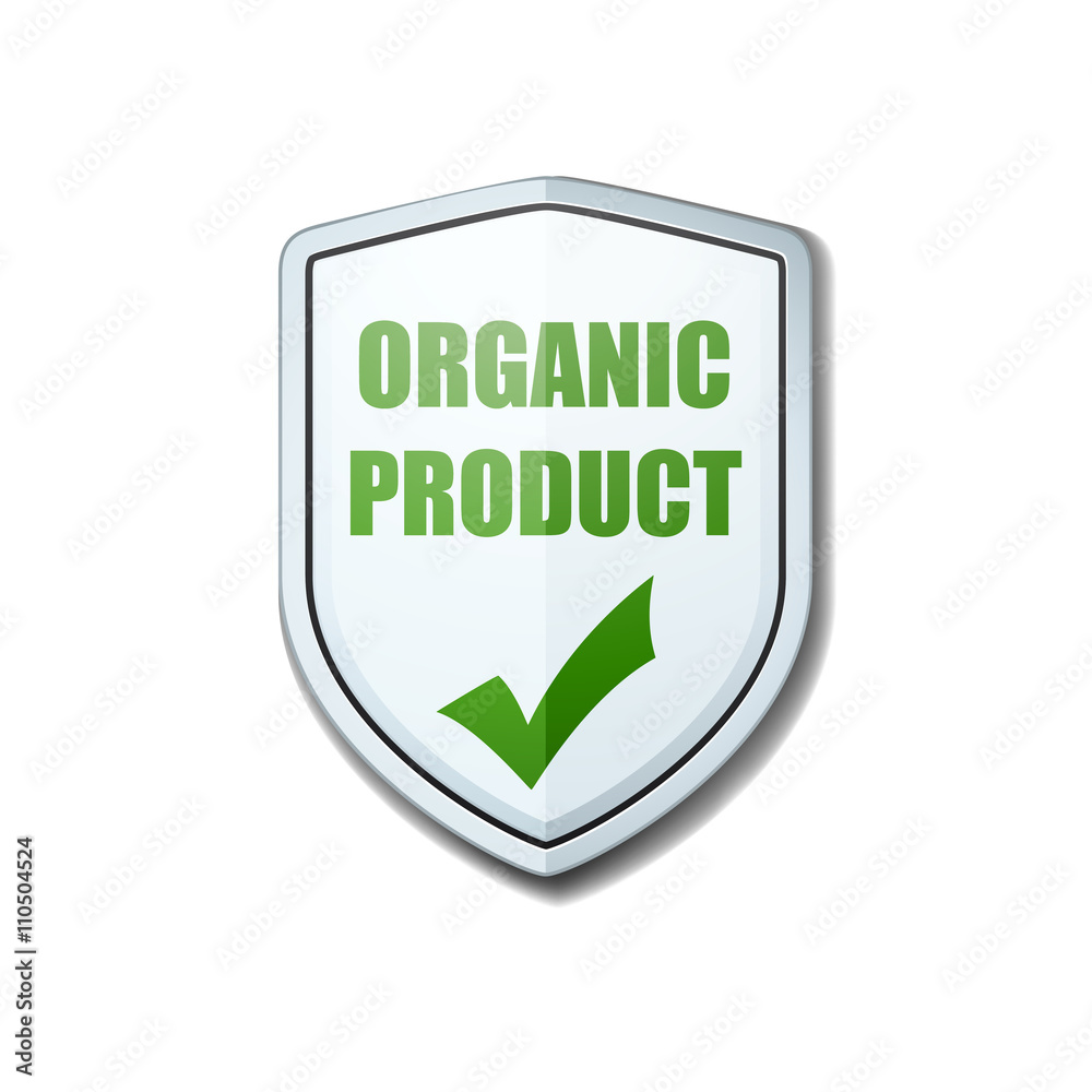 Organic Product shield sign