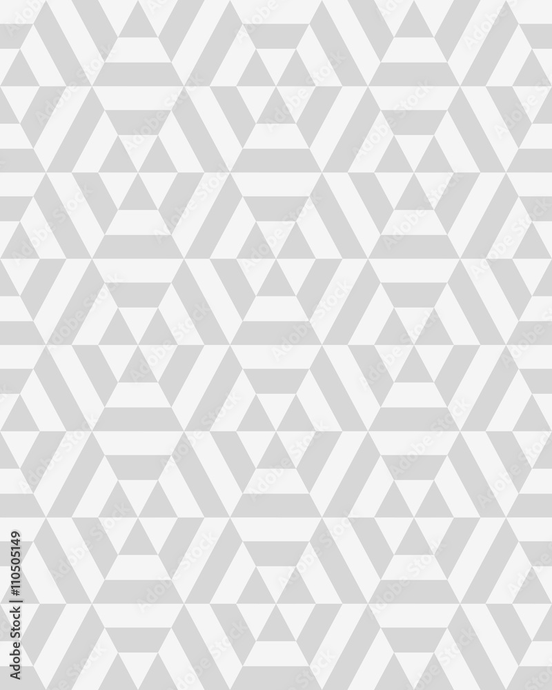 Geometric gray hexagon seamless pattern, vector Geometric gray hexagon seamless pattern, vector
