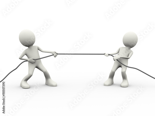 3d people tug of war