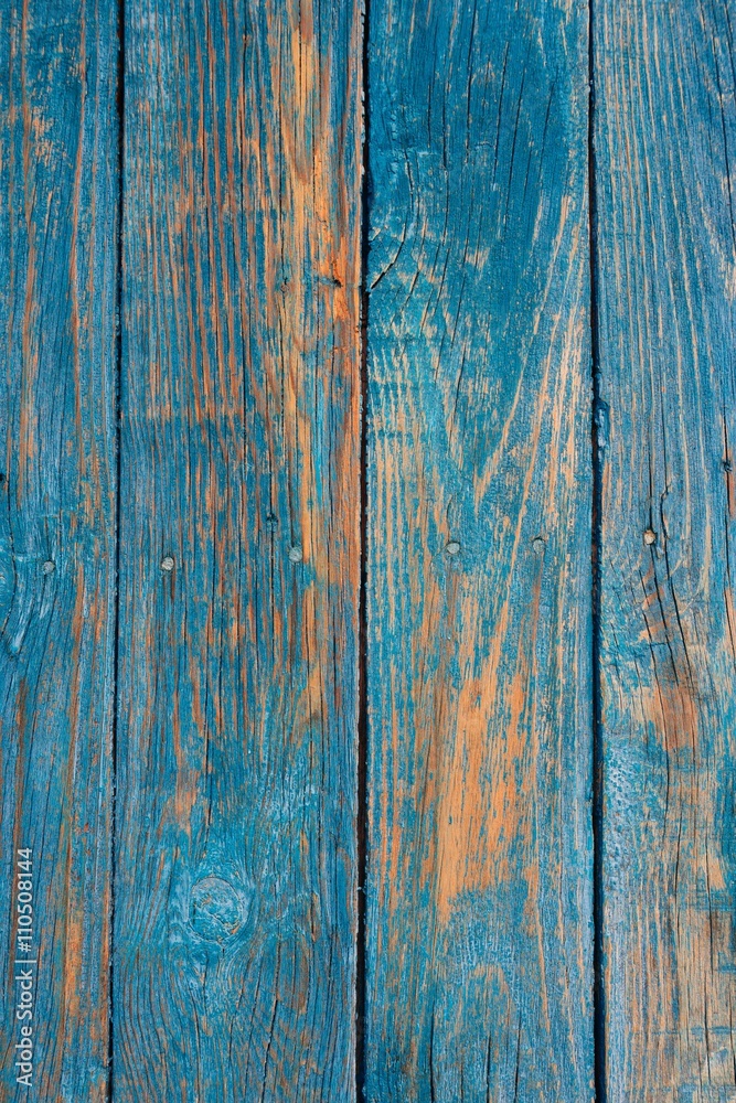 Obraz premium Rough blue wooden texture