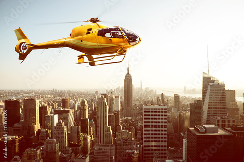 Hubschrauberflug über New York