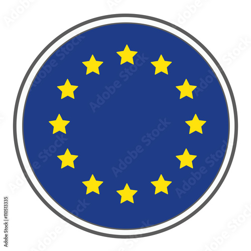 Schild EU rund