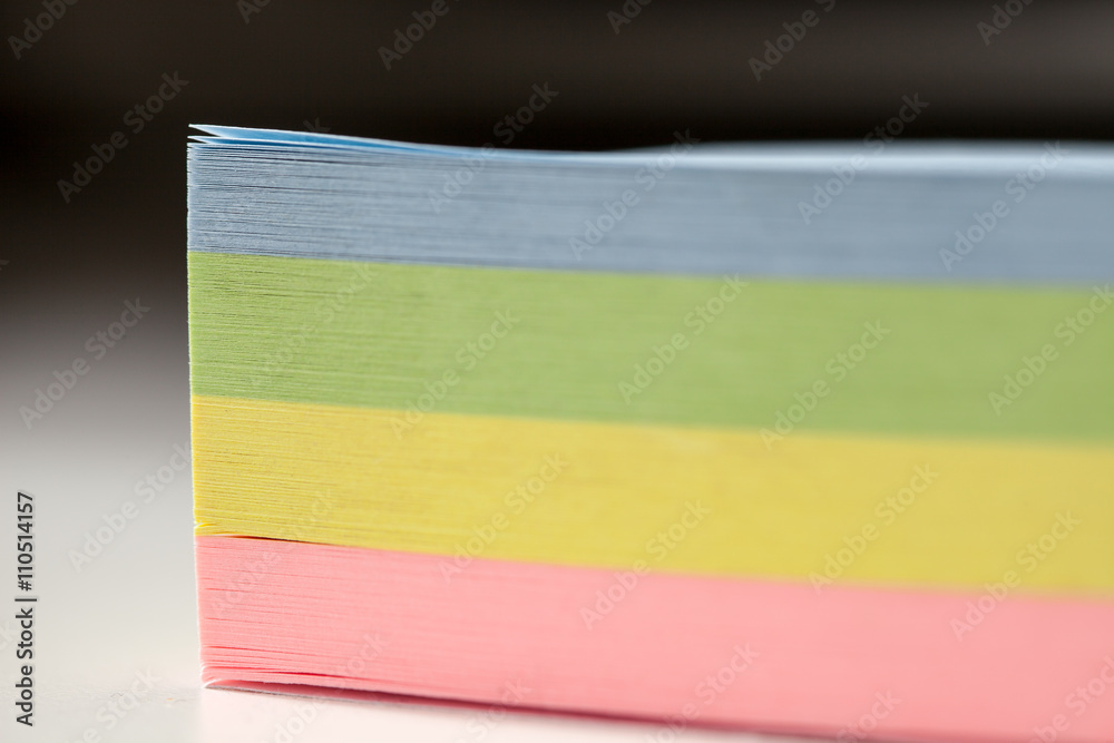 Obraz premium Bunter Notizzettel-Block Macro