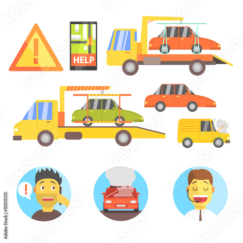 Callin For Help Evacuating The Car Infographic