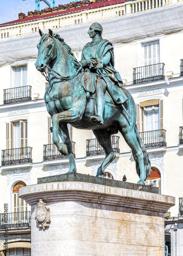 Statue of Carlos III at Puerta del Sol (Gateway of the Sun), Mad