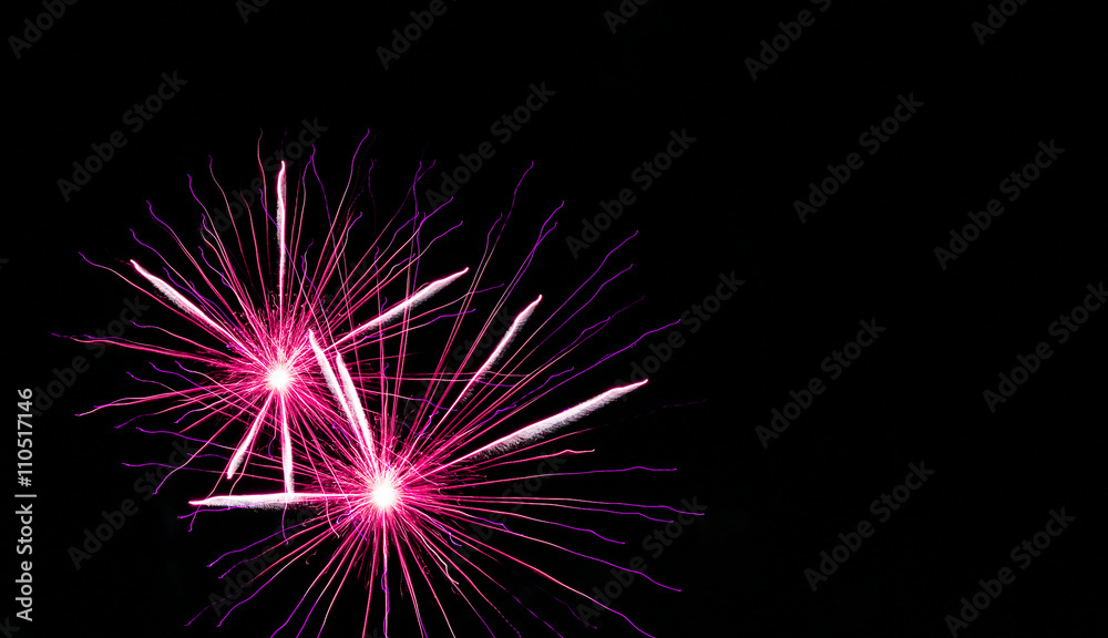 Fireworks light up the sky with display Fireworks light up the sky with display