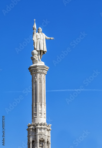 Monument to Christopher Columbus on the Colon Square. photo