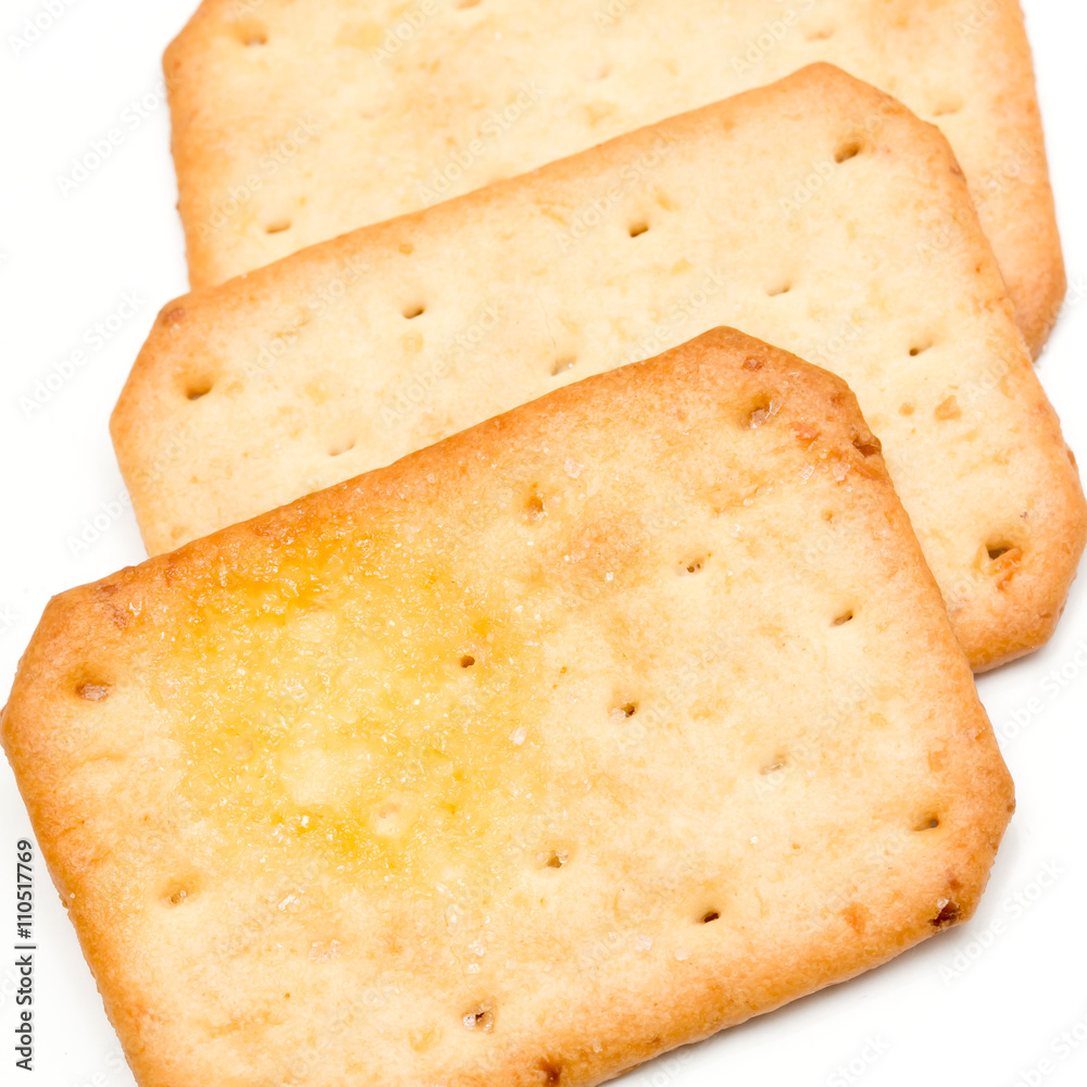 Fototapeta premium Cracker isolated on white