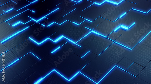 Abstract technology background - 3d render