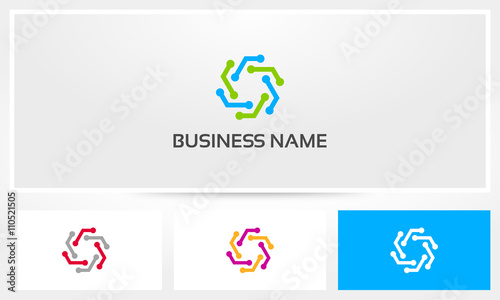 Hexagon Hub Connect Logo