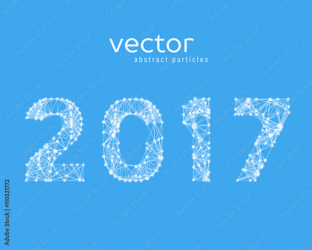 Illustration of number 2017 Illustration of number 2017