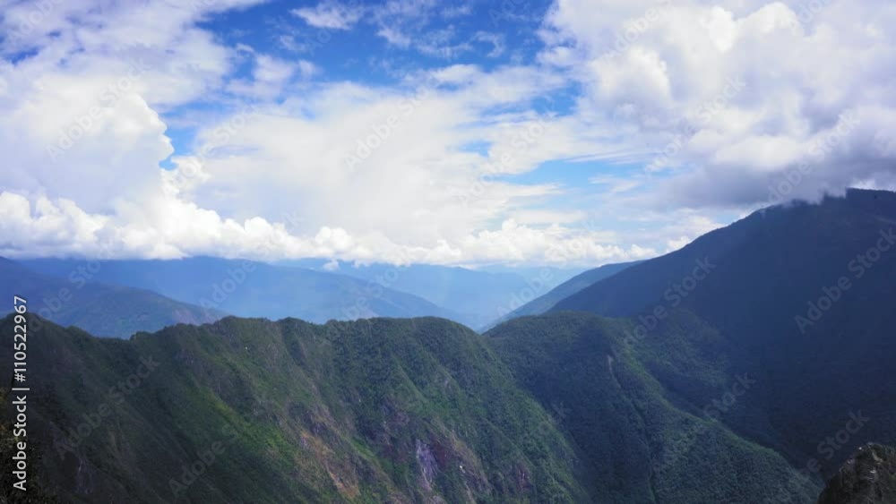 Elevated view of Machu Picchu; Cusco Region; Urubamba Province; Machupicchu District; Peru