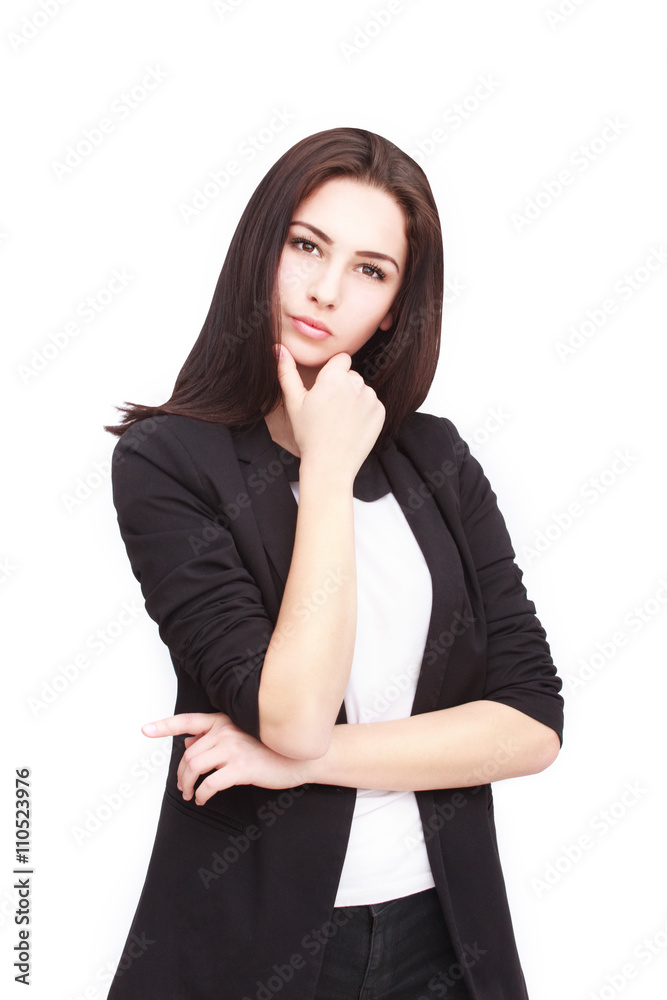 Young Woman Isolated On White Background Young Woman Isolated On White Background
