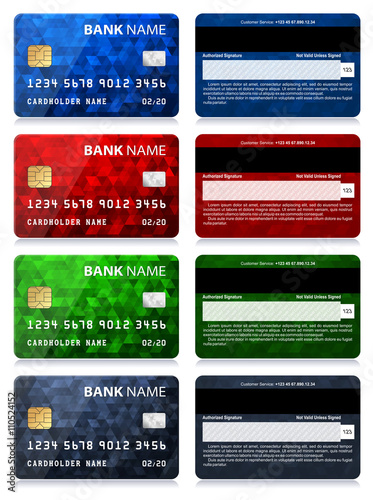 Collection of Credit Card Designs


Vector illustration of credit cards isolated on white background