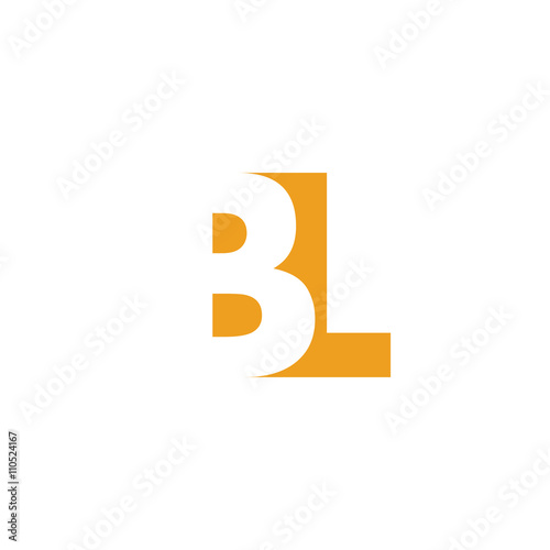 BL Logo | Vector Graphic Branding Letter Element | jpg, eps, path, web, app, art, ai | White Background