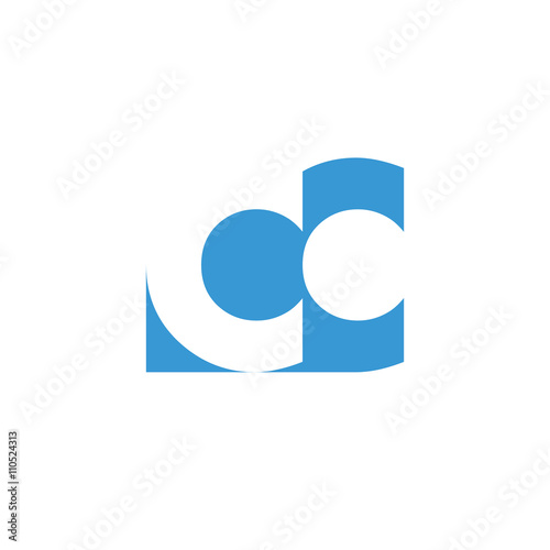 CC Logo | Vector Graphic Branding Letter Element | jpg, eps, path, web, app, art, ai | White Background