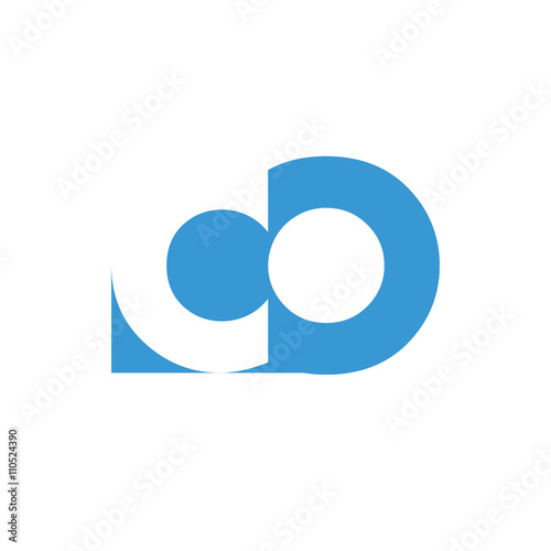 CO Logo | Vector Graphic Branding Letter Element | jpg, eps, path, web, app, art, ai | White Background