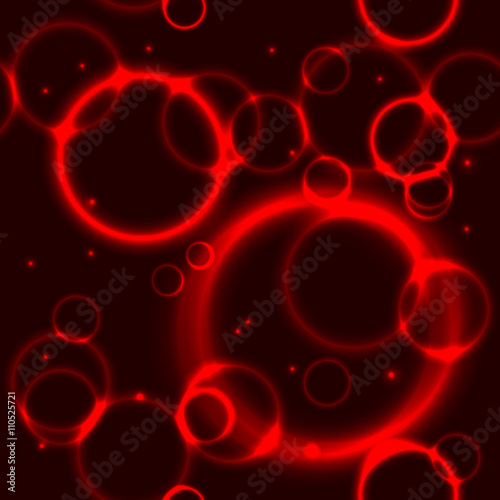 Glow red bubbles
