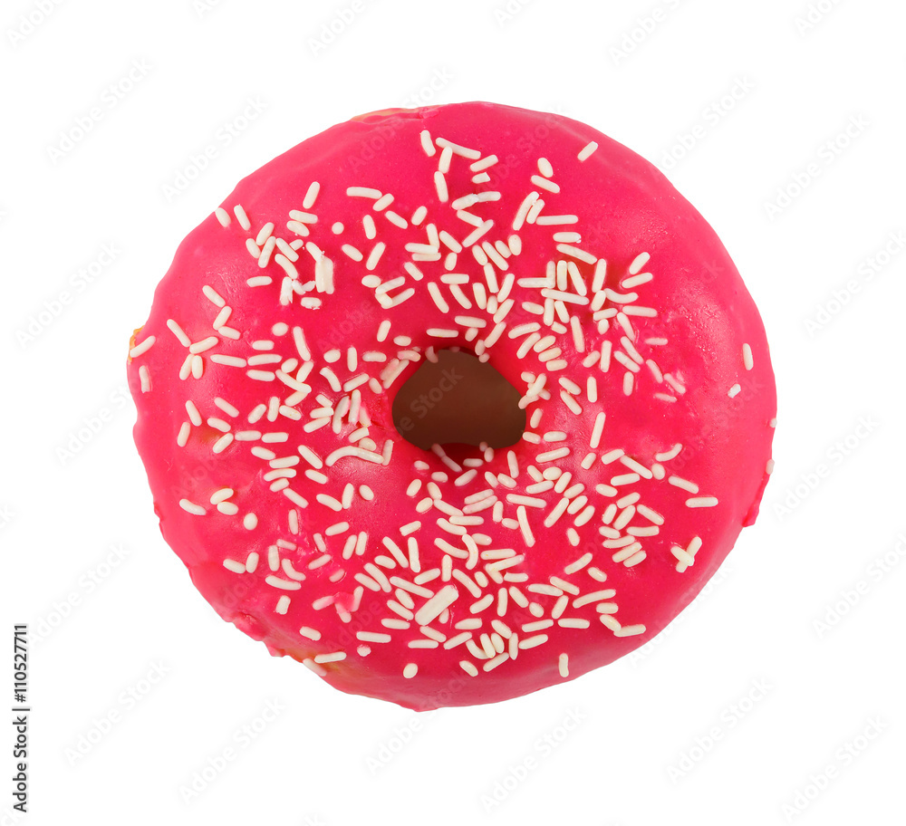 Donuts in a pink glaze