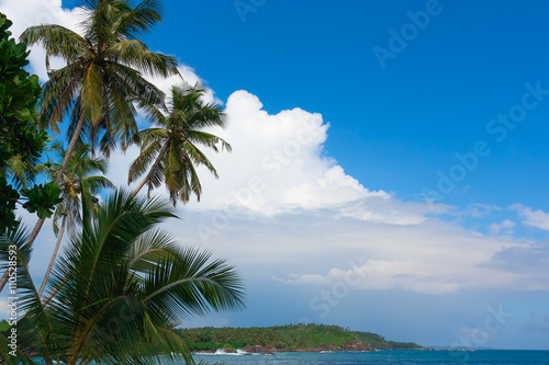 Tropical island in the Indian Ocean. © kuzina1964