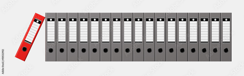 Archive. Folders in a row isolated on white background. Archive. Folders in a row isolated on white background.
