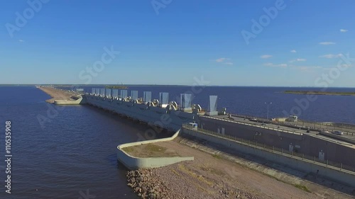 Wallpaper Mural Aerial view of dam in St. Petersburg Torontodigital.ca