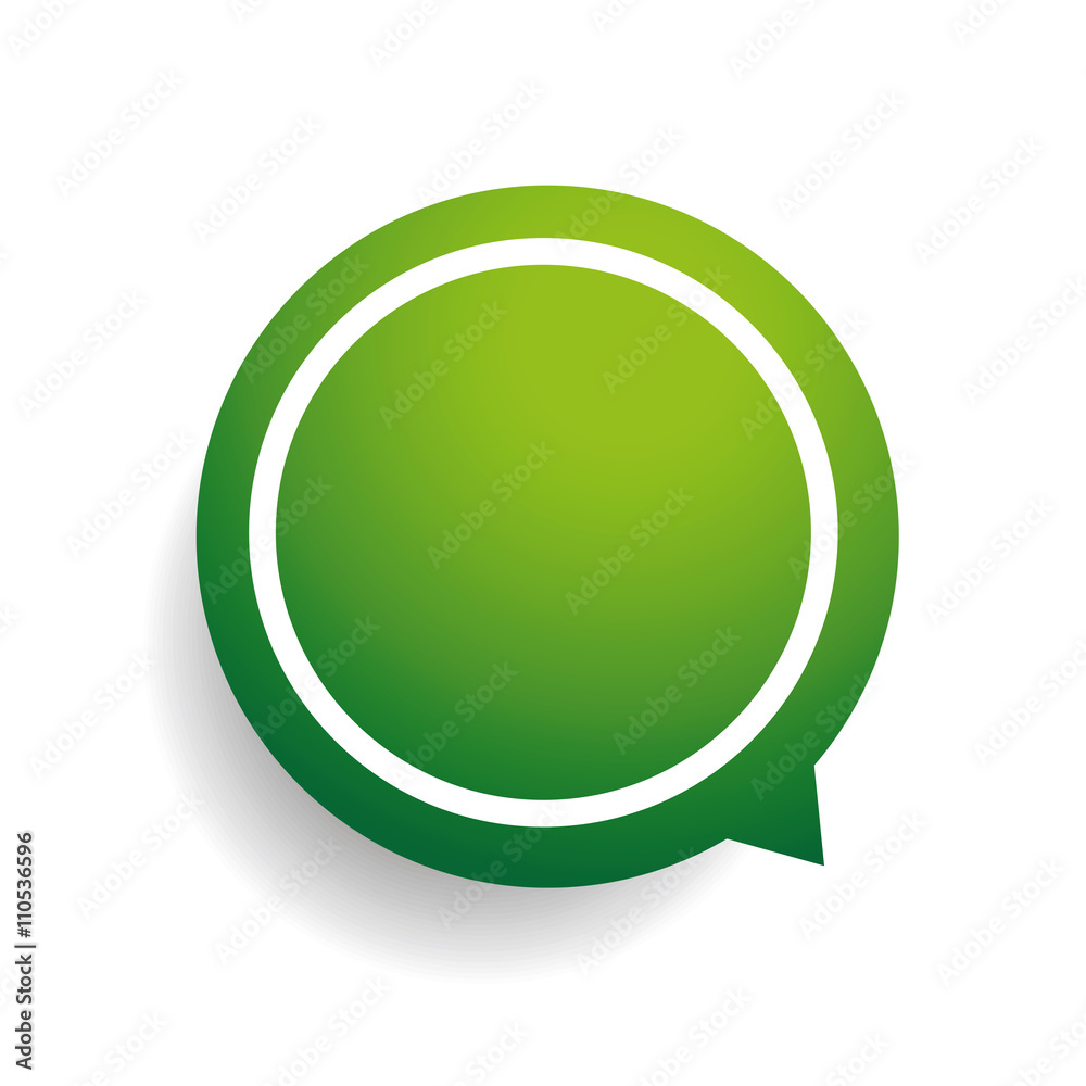 Speech bubble vector green Speech bubble vector green