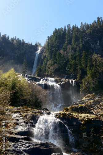  waterfall of Ars in the Pyrenees in France