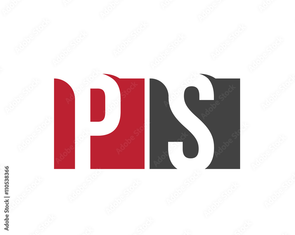 PS red square letter logo for system, store, service, solution, studio PS red square letter logo for system, store, service, solution, studio