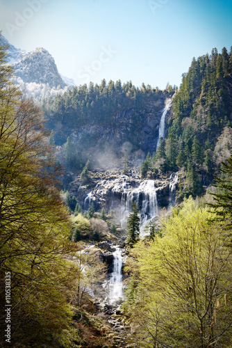 waterfall of Ars in the Pyrenees in France photo