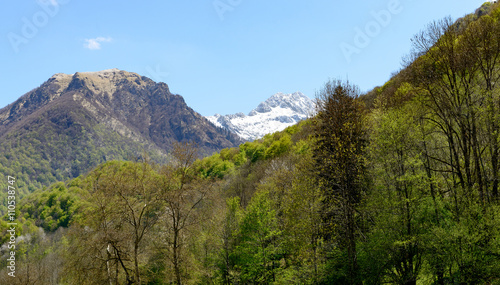 mountain landscape in the Pyrenees, France