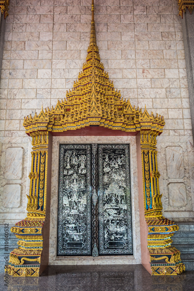 Thai pattern door