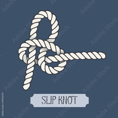Single illustration of nautical knot.