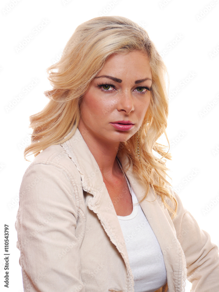 Blond woman posing, Blond woman posing,