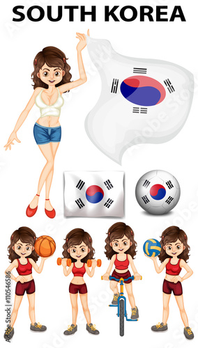 South Korea representative and many sports