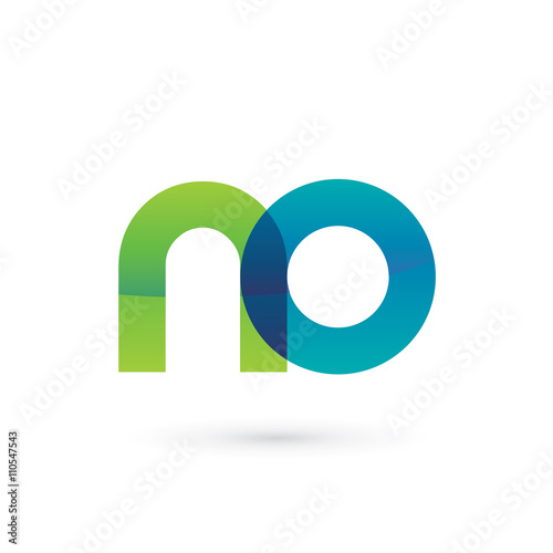 Modern Colorful Letter N O Logo