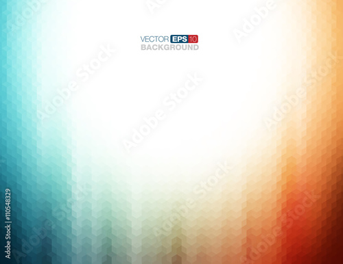 Abstract Geometric Background in Teal and Orange