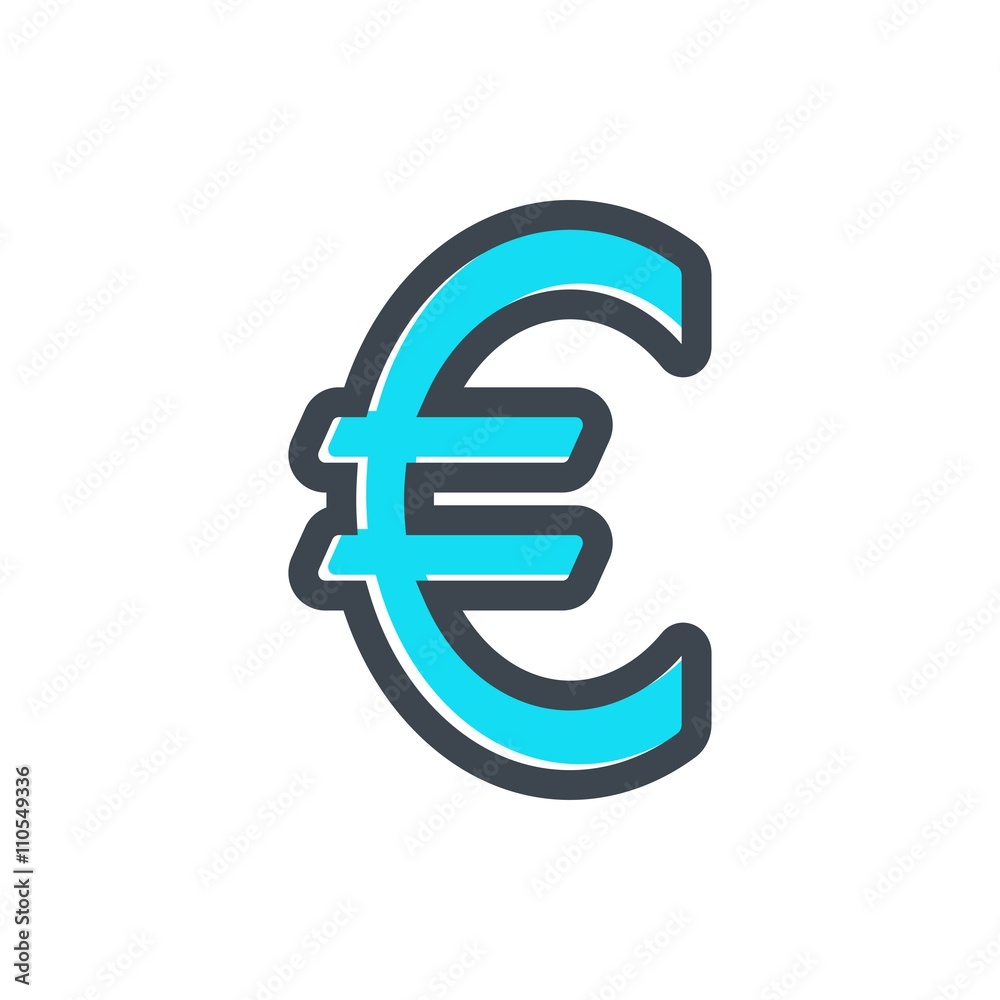 Euro - vector icon. Euro - vector icon.