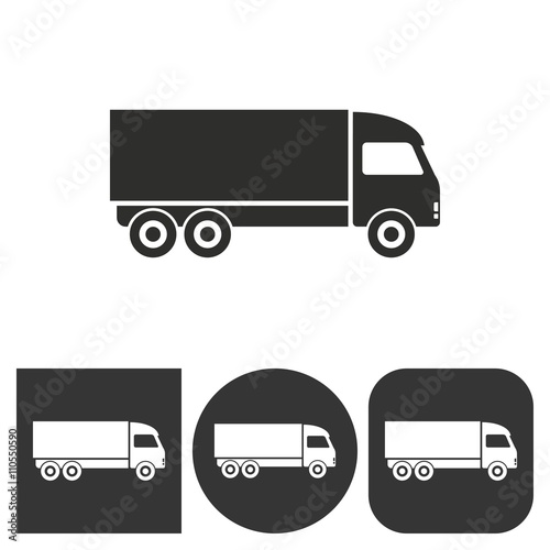 Truck - vector icon.