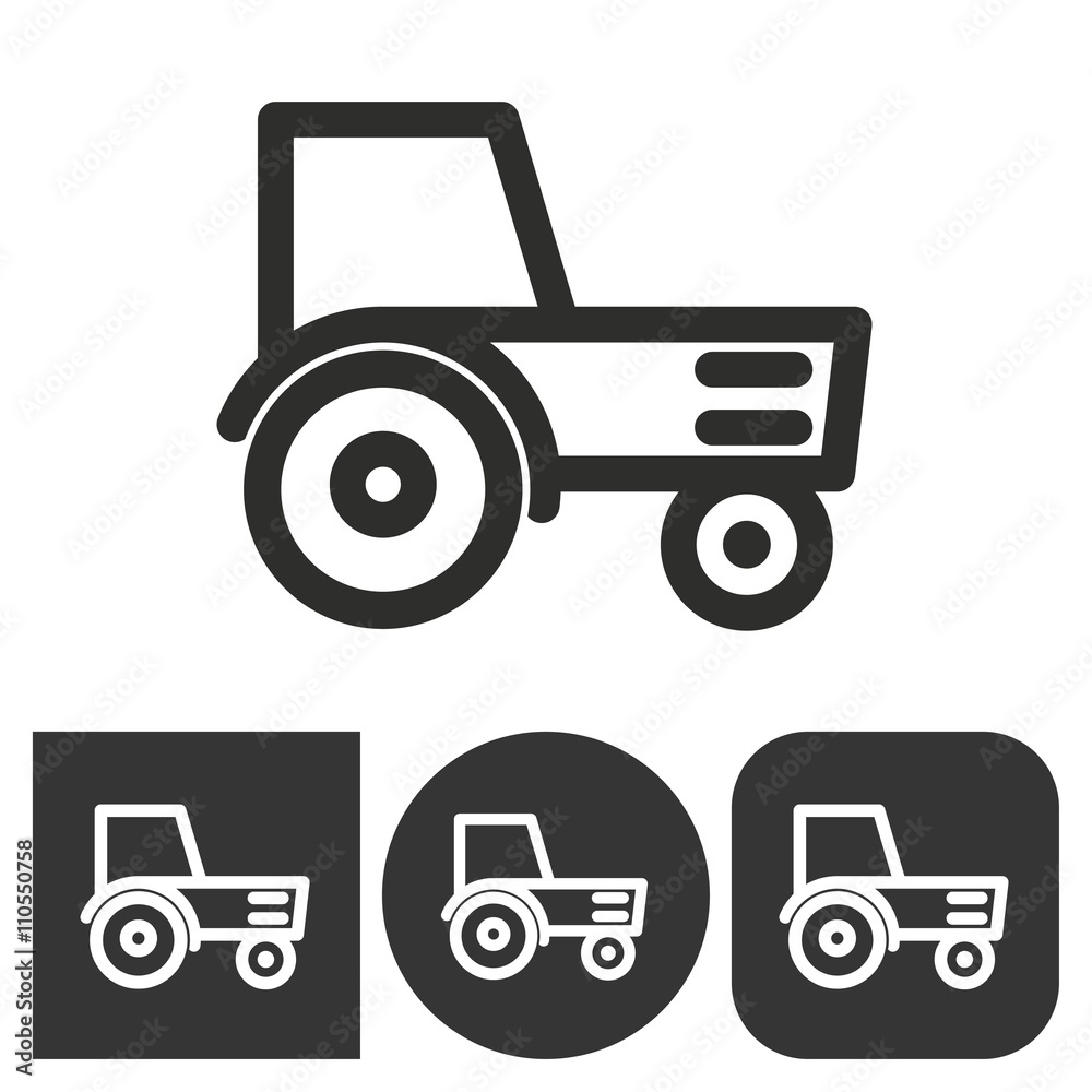 Tractor - vector icon. Tractor - vector icon.